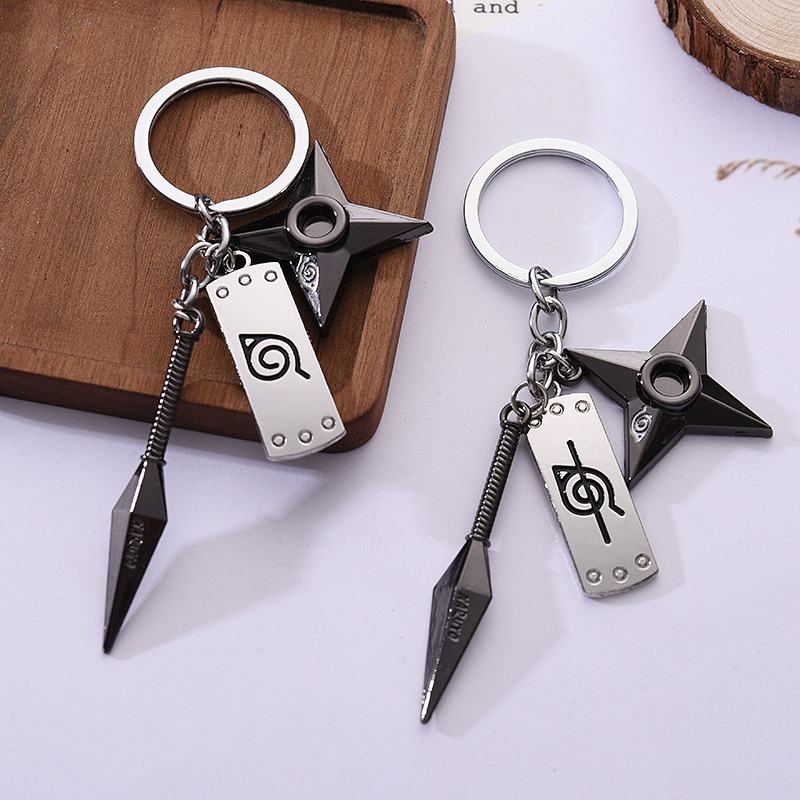 Car Accessories Japan - Bandai Anime Naruto Keychain Car Keybag