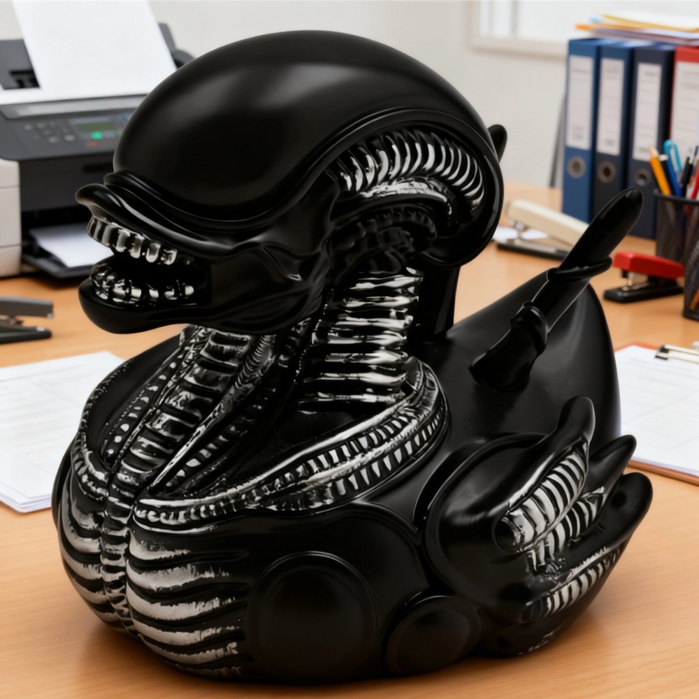 Car Accessories Gift Ideas - Alien Duck Resin Statue，Evil Alien Duck