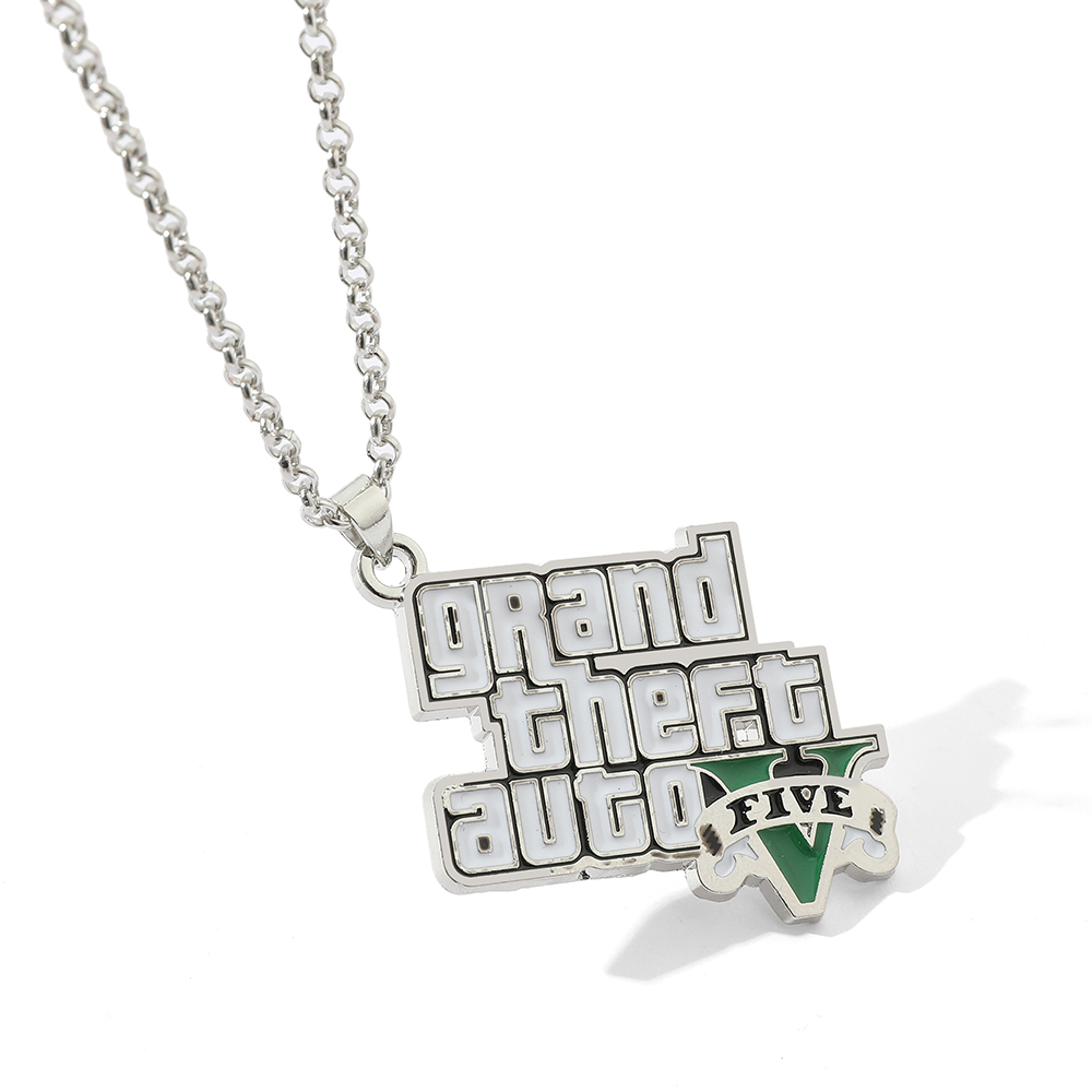 Car Accessories For Boys - Creative Metal Car Letter Necklace Cartoon