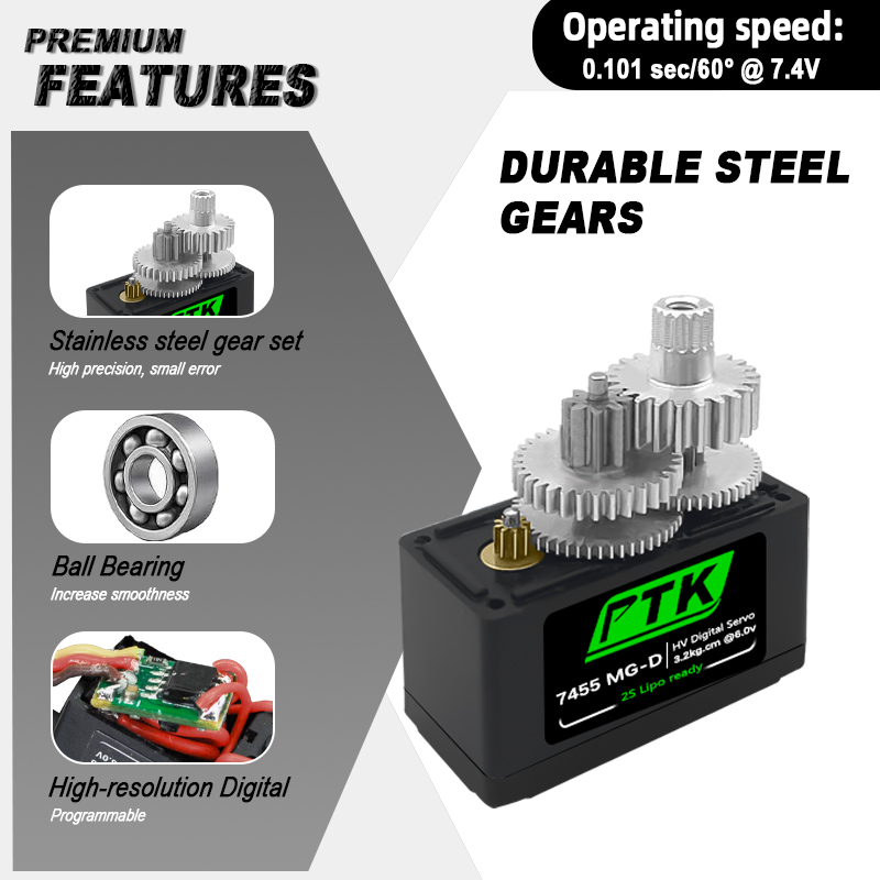 PTK 7455MG-D servo 12g Digital - D.A.D Car Accessories ulasan dan harga
