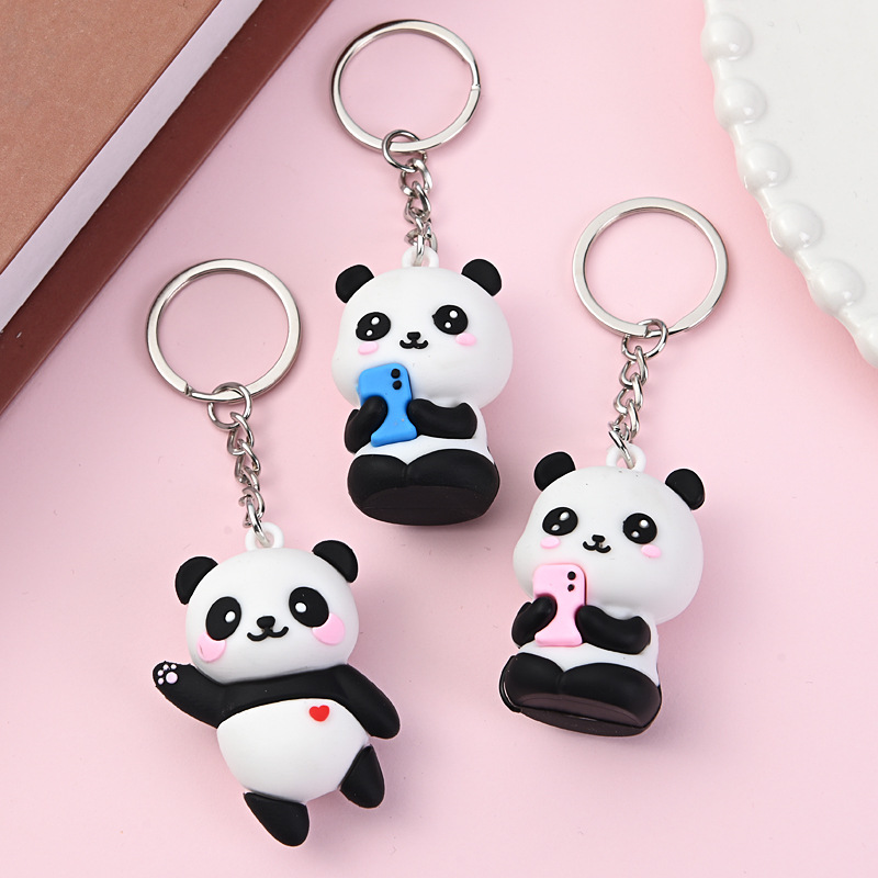 Cute Cartoon Couple Panda Keyc - Car Accessories Gift Ideas ulasan dan harga