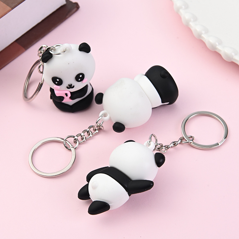 Cute Cartoon Couple Panda Keyc - Car Accessories Gift Ideas ulasan dan harga