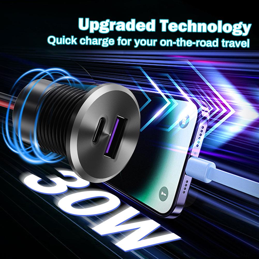 Mini Car Charger Dual Fast Cha - D.A.D Car Accessories ulasan dan harga