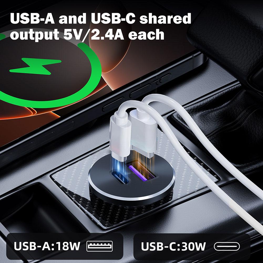 Mini Car Charger Dual Fast Cha - D.A.D Car Accessories ulasan dan harga