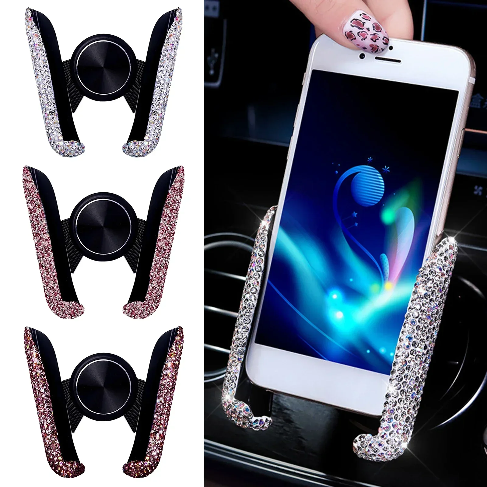 NEW Car Phone Holder Diamond C - Car Accessories App ulasan dan harga