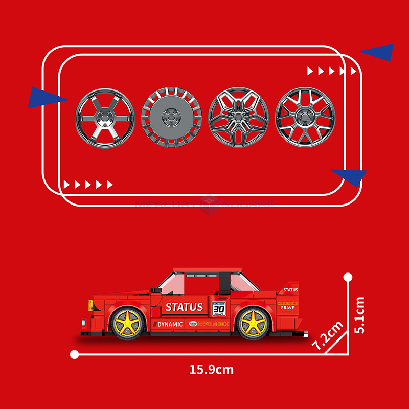 Red E30 Racing Vehicle Model B - Car Accessories Gift Ideas ulasan dan harga