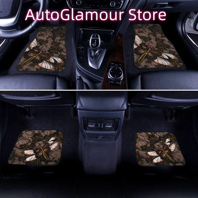 Brown Dragonfly Car Floor Mats - Car Accessories Gift Ideas ulasan dan harga
