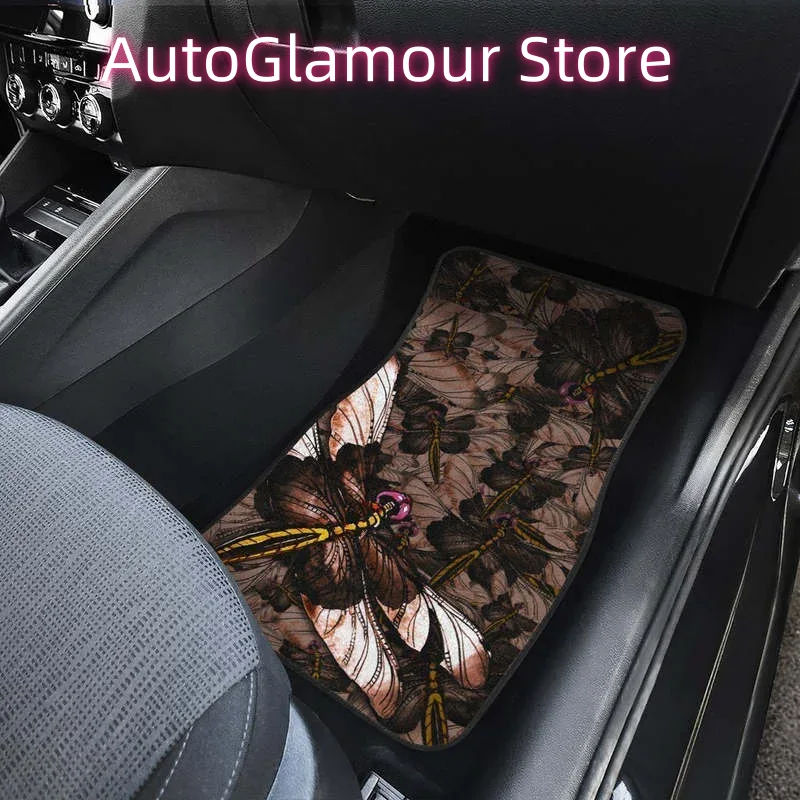 Brown Dragonfly Car Floor Mats - Car Accessories Gift Ideas ulasan dan harga