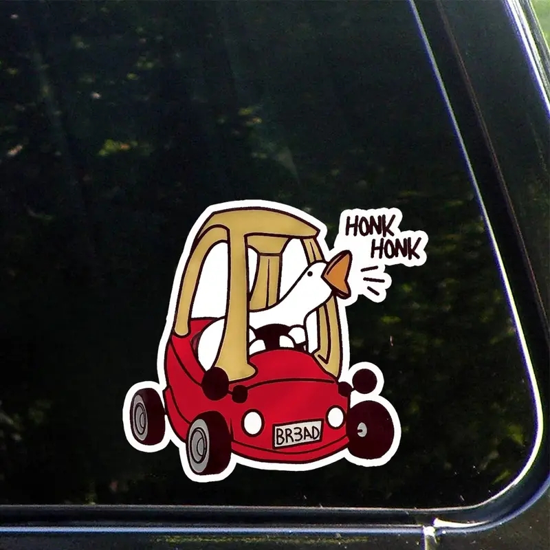 Funny Honk Goose Vinyl Sticker - Car Accessories Gift Ideas ulasan dan harga