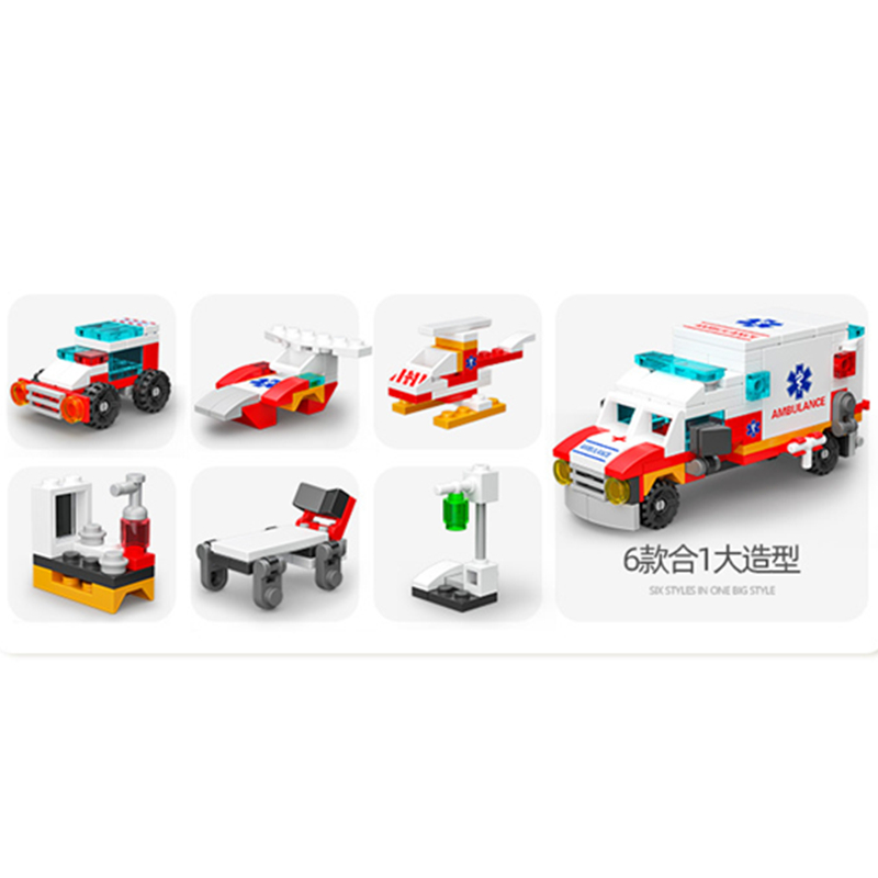 6in1 NEW Ambulance Escort Car  - Car Accessories Gift Ideas ulasan dan harga