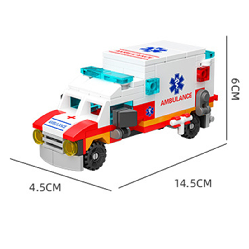 6in1 NEW Ambulance Escort Car  - Car Accessories Gift Ideas ulasan dan harga