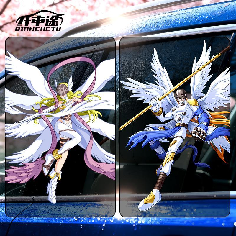 Digimon Car Sticker Cute Fashi - Car Accessories Japan ulasan dan harga