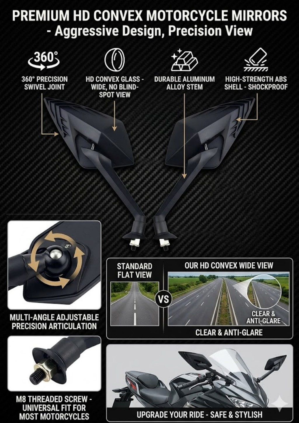 New Motorcycle side-view mirro - Car Accessories Xuv 700 ulasan dan harga