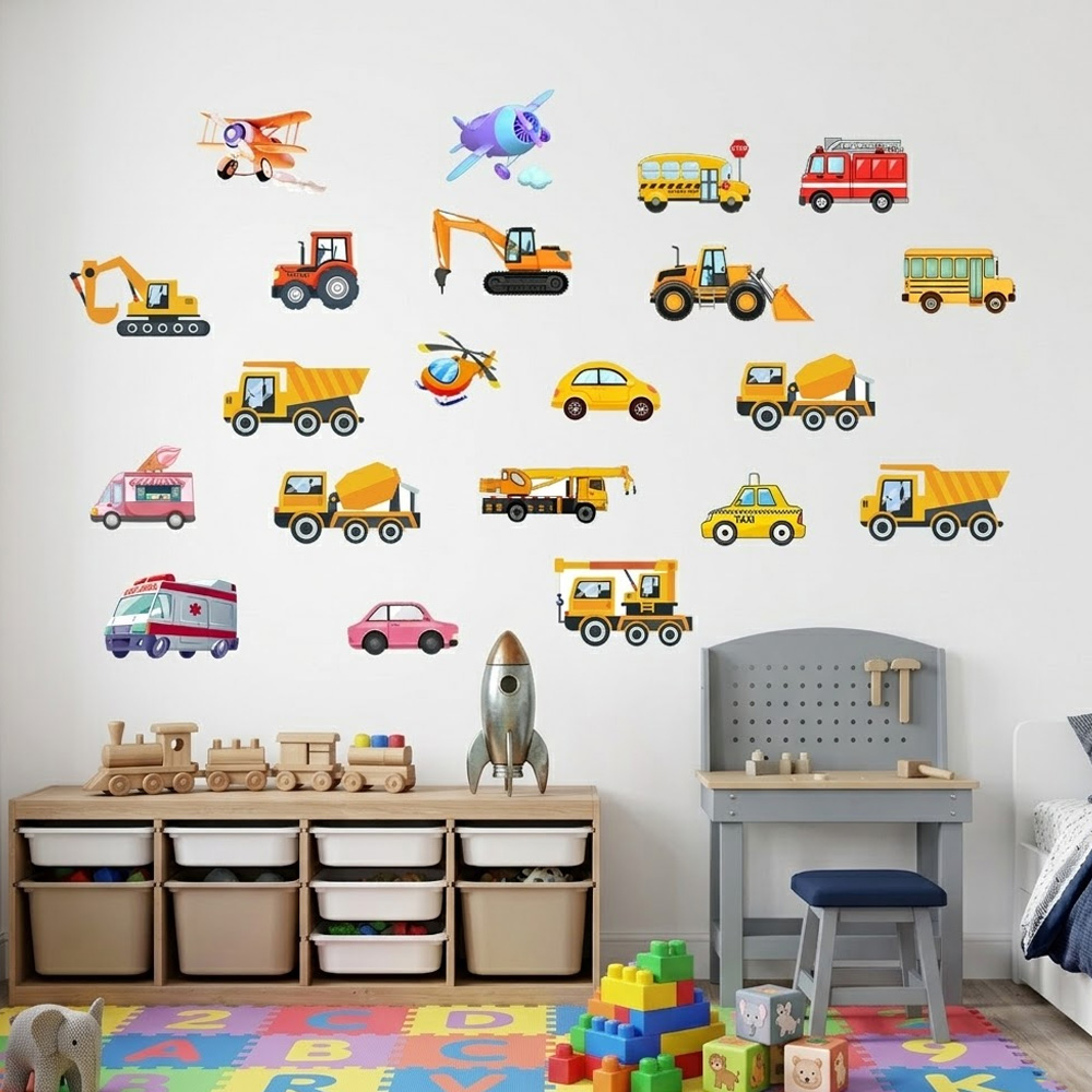 Luminous Car Wall Sticker 21Pc - Car Accessories For Boys ulasan dan harga