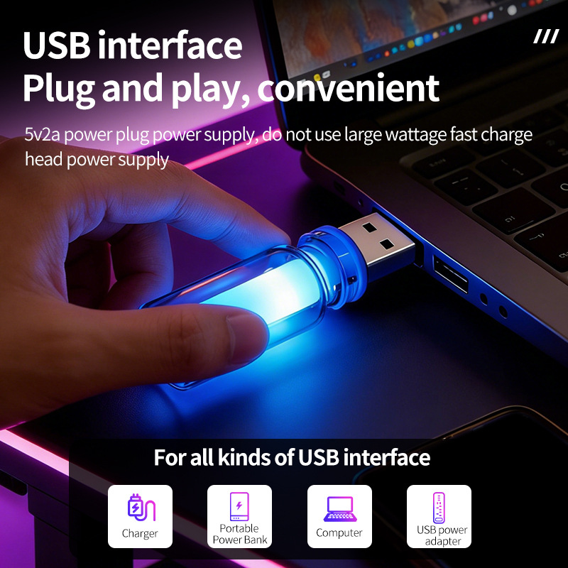 RGB LED Ambient Light 10 Modes - Car Accessories Gift Ideas ulasan dan harga