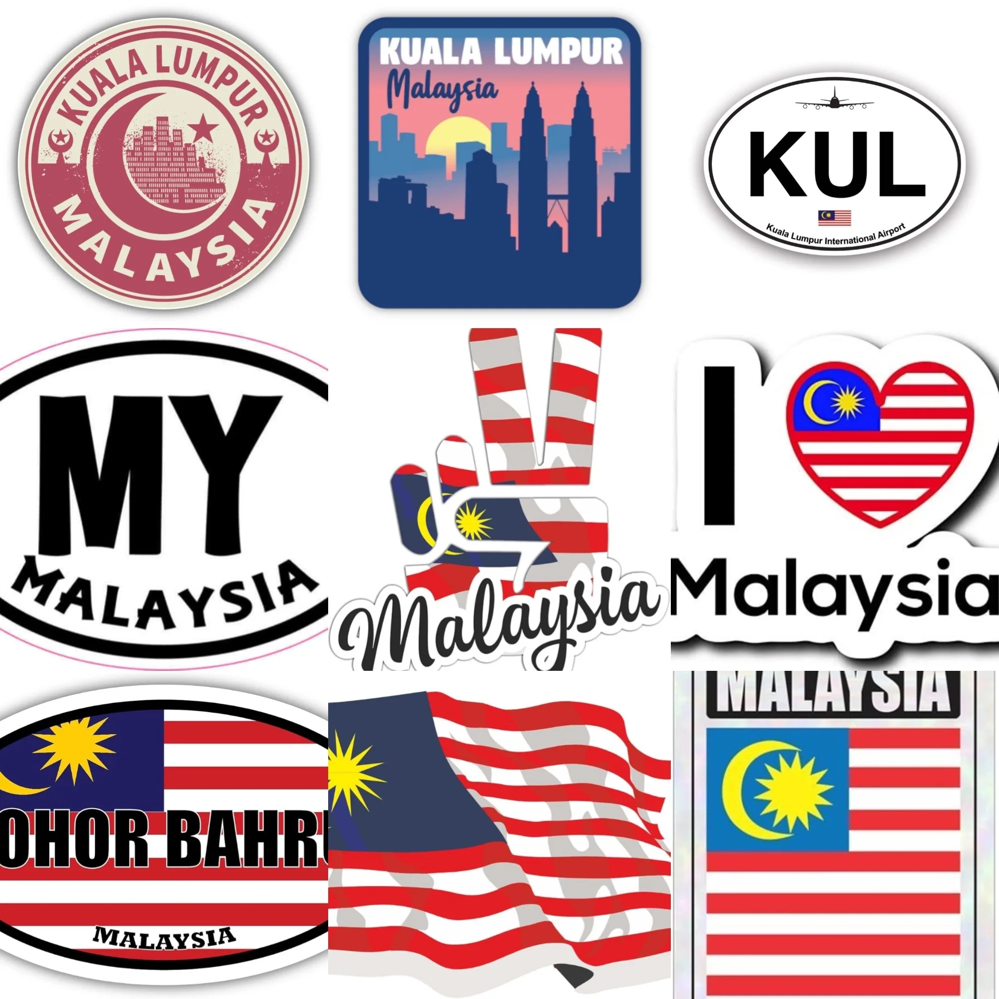 Malaysia MY Flag Emblem Creati - Car Accessories Malaysia ulasan dan harga